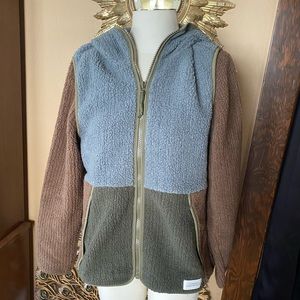 REI COOPERATIVE Fleece hooded zip Sz.L